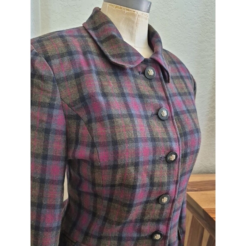 Herbert Grossman Design by Cynthia Sobal, Vintage Wool Blazer Sz 12/Large - Picture 12 of 16